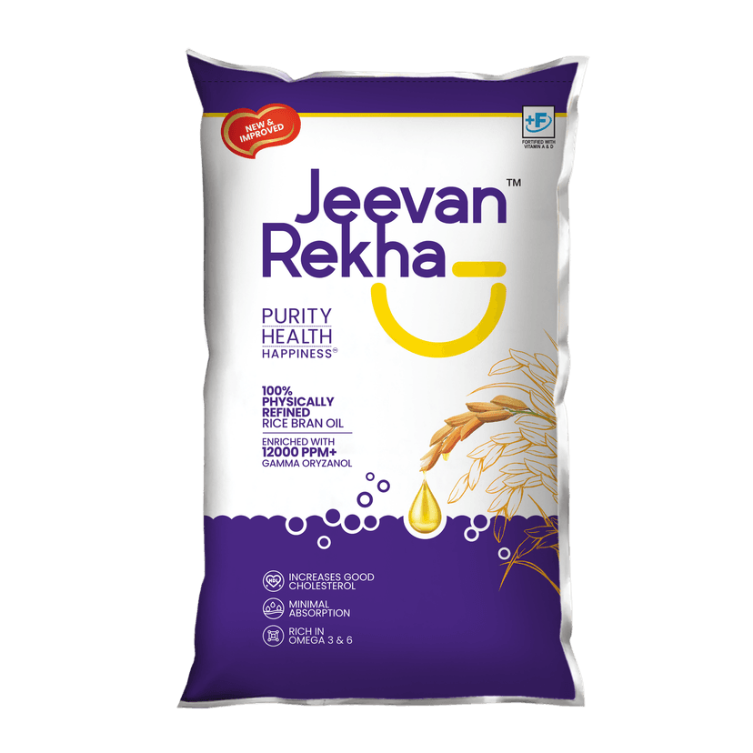 Jeevan Rekha Rice Bran Oil Pouch